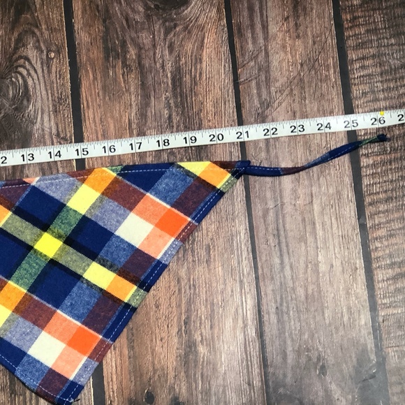 Bandana/Pet’s Bandana/Baby Bib/Scarf~Blue Plaid - Picture 12 of 15